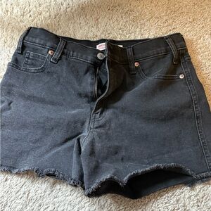 Black Denim Women's Shorts